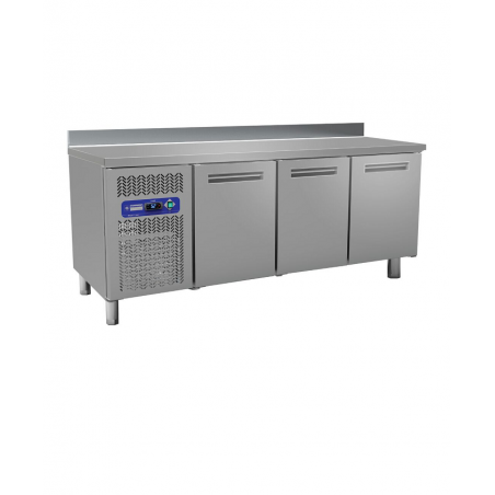 Table frigorifique avec dosseret 3 portes GN1/1