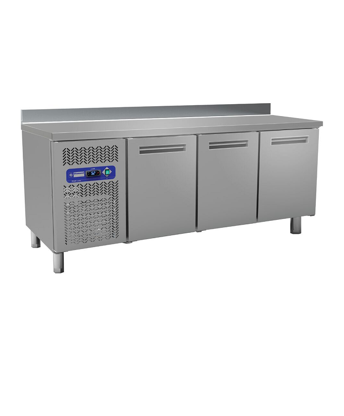 Table frigorifique avec dosseret 3 portes GN1/1
