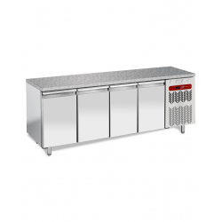 Table réfrigérée négative ventilée en 600x400 4 portes