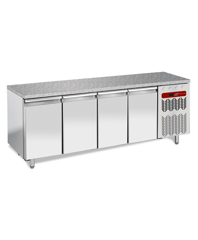 Table réfrigérée négative ventilée en 600x400 4 portes
