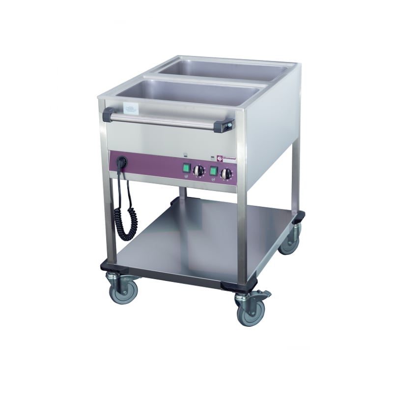 Chariot thermique 2 bacs