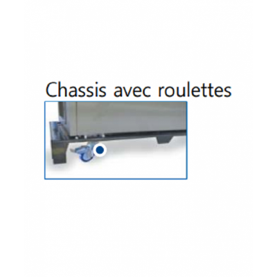 Chassis avec roulettes bacs rush et flash bonnet 4003