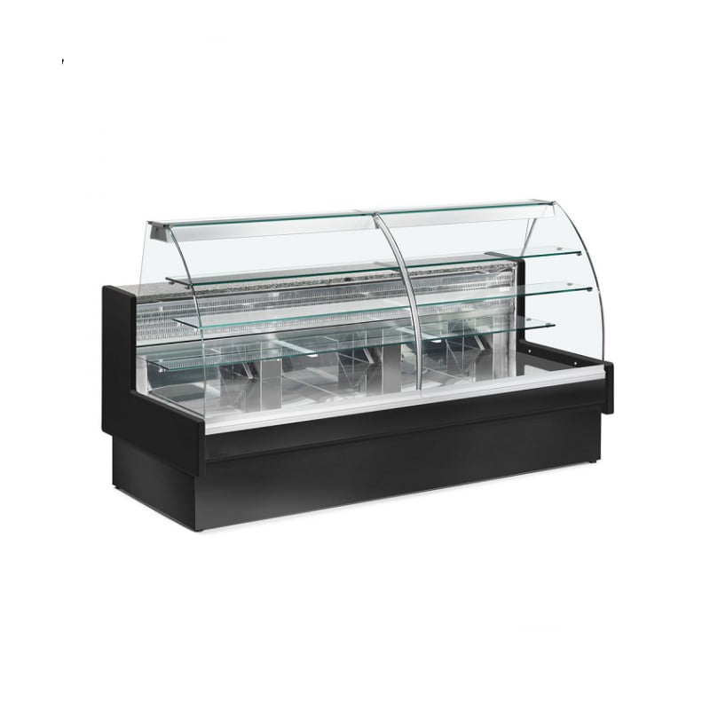 Comptoir statique noir 2.20m