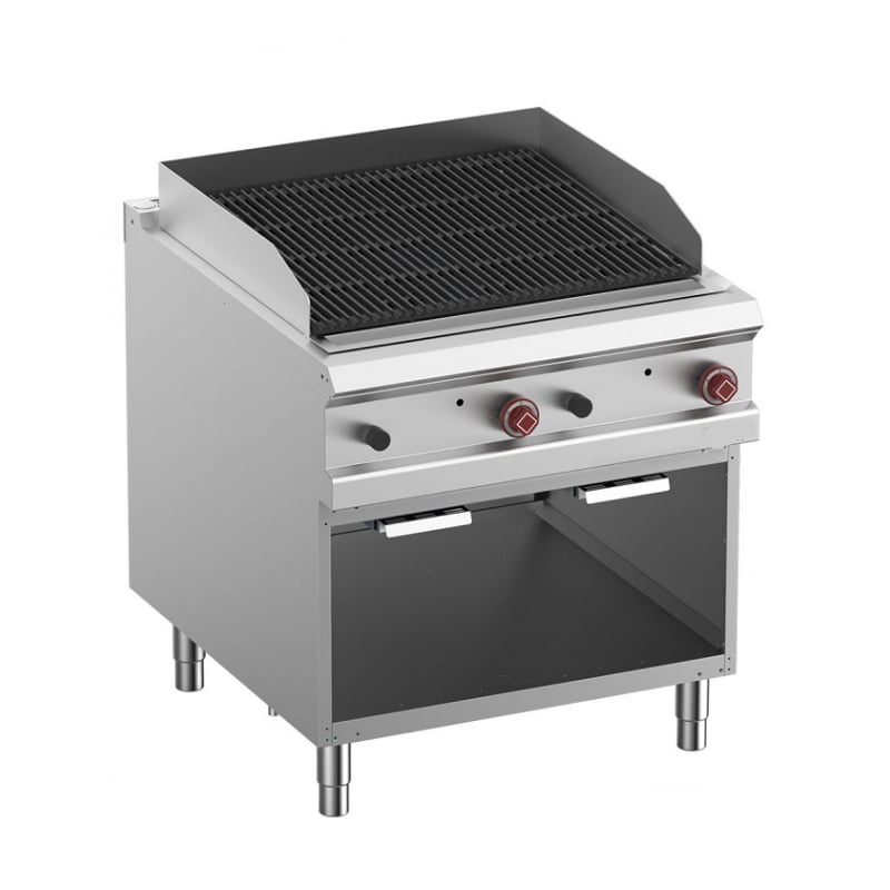 Grill en pierre de lave double