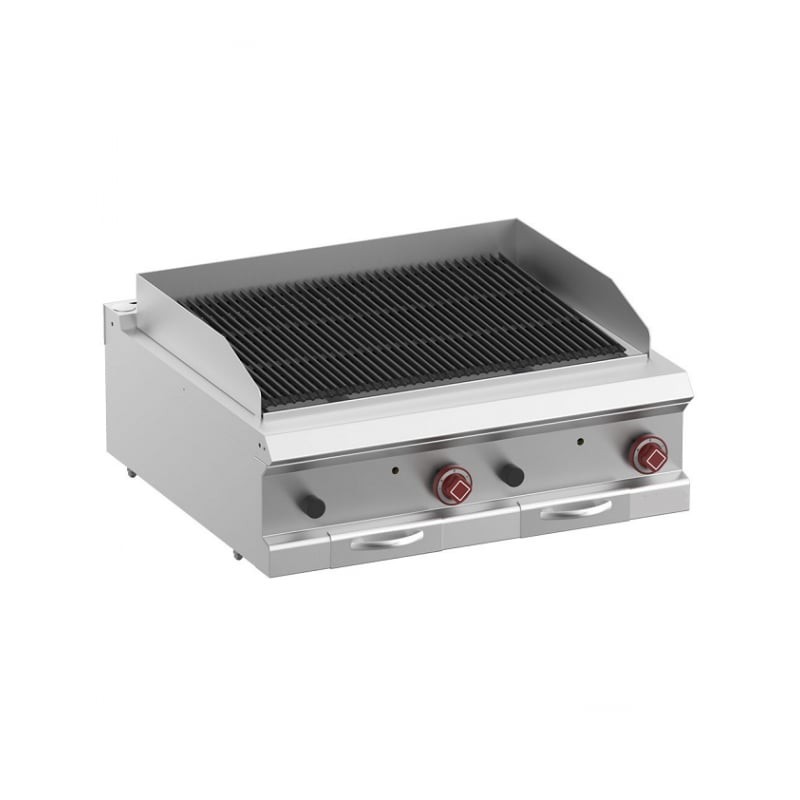 Grill pierre de lave double