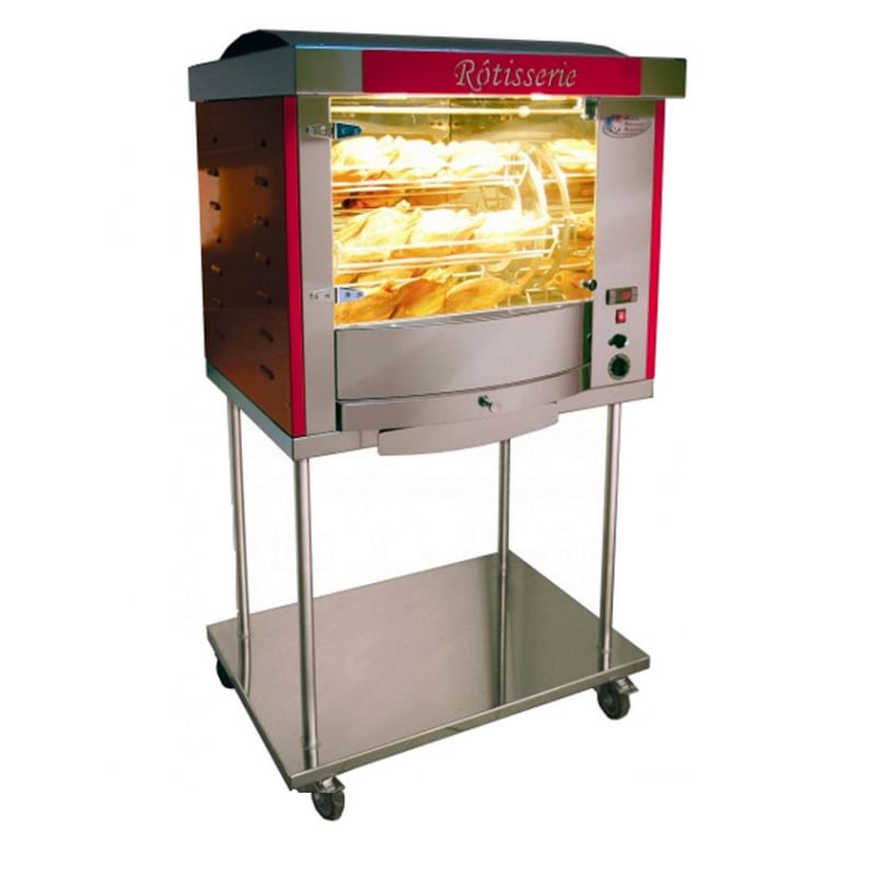 Rôtissoire à balancelles FUSION 5 sur châssis