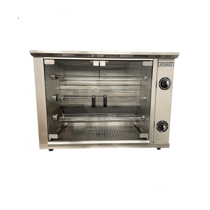 Rôtissoire gaz à poser 3 broches