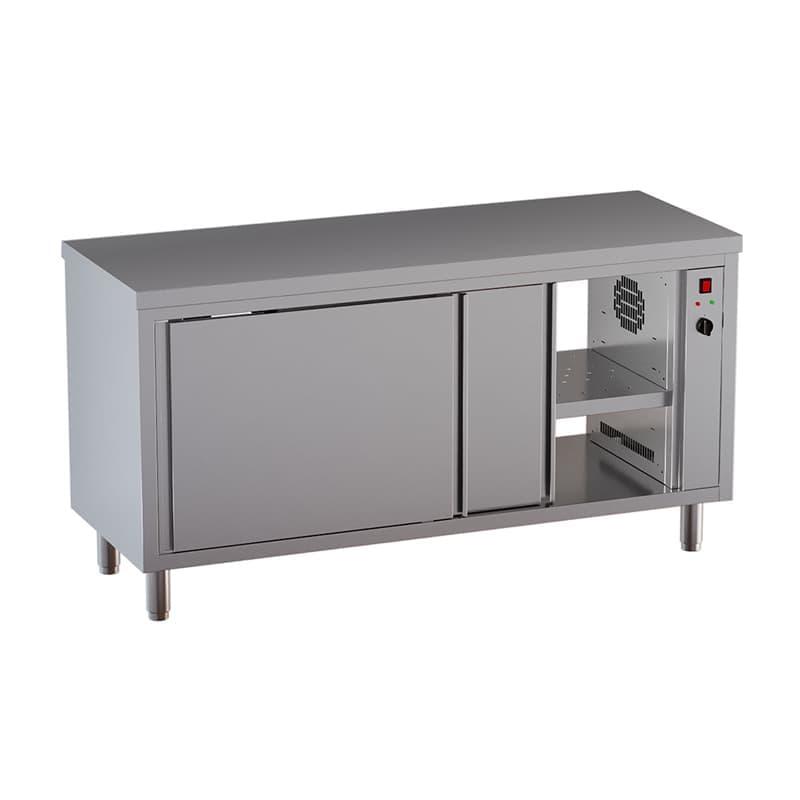 Table sur armoire chauffante 1200mm
