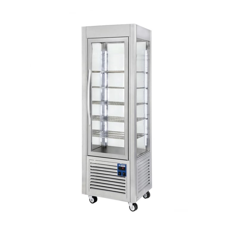 Vitrine positive froid ventilé inox