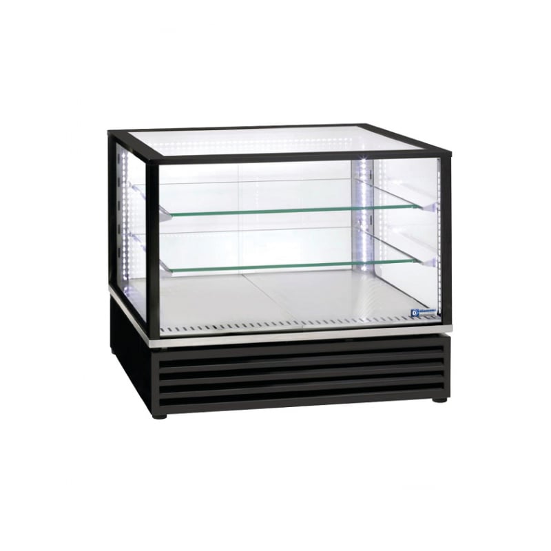 Vitrine panoramique noir 1.185m