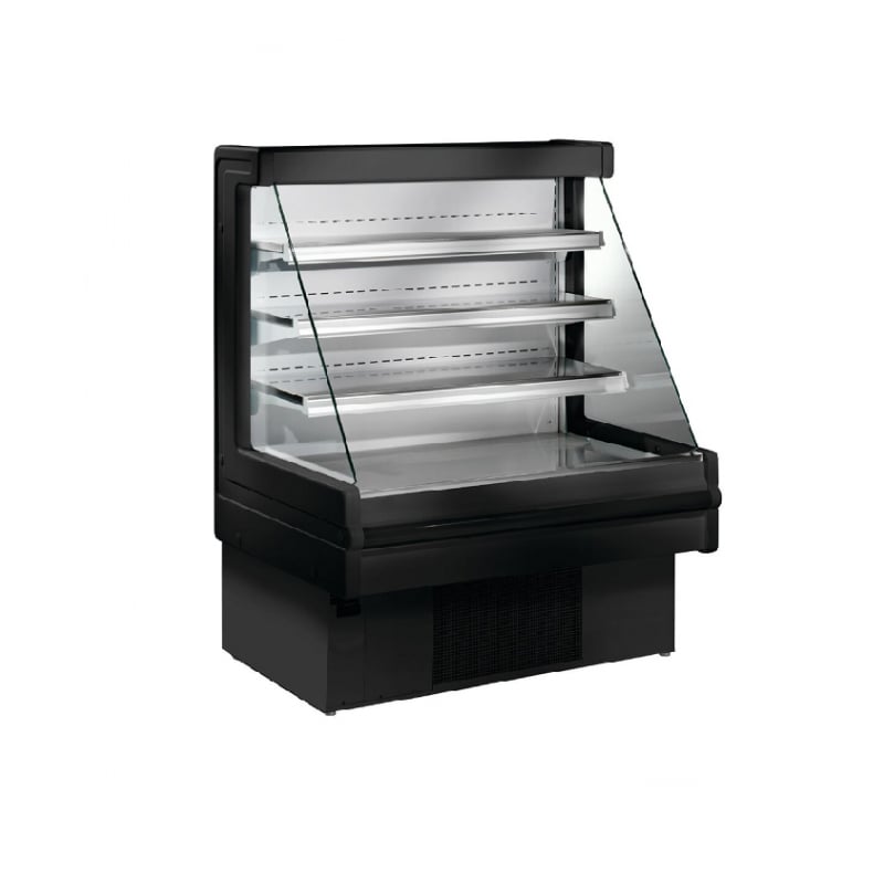 L.S réfrigérée basse Mandy noir 1m