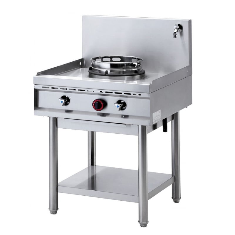 Wok gaz sur pieds 1 feu