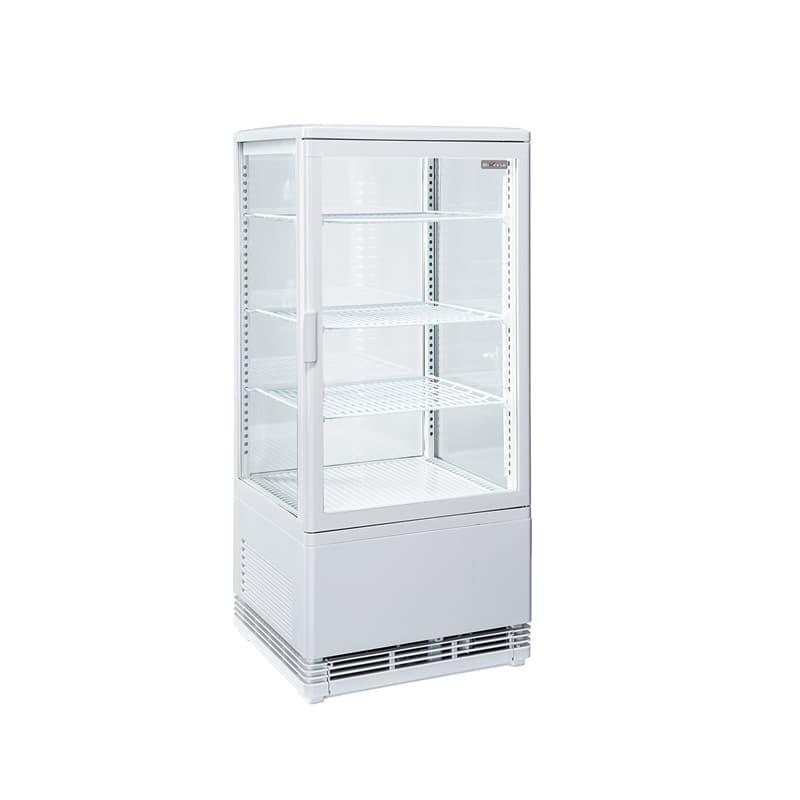 Vitrine panoramique de table 80l blanche